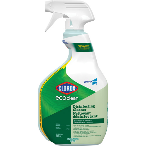 Nettoyant d&eacute;sinfectant CloroxPro Clorox EcoClean, 946 ml, Bouteille &agrave; g&acirc;chette Southpoint Industrial Supply