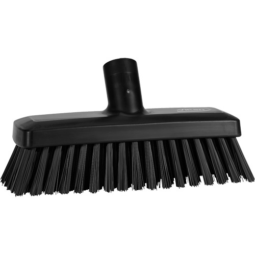 Compact Wall/Deck Broom, Stiff Bristles, 8-9/10", Polyester/Polypropylene, Black Southpoint Industrial Supply