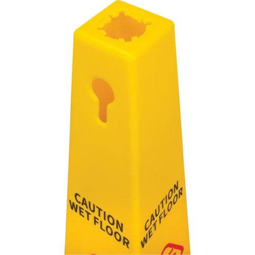 Wet Floor Safety Cone, Bilingual with Pictogram Southpoint Industrial Supply