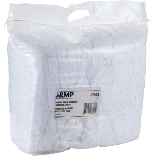 Wiper Rags, White, 10 lbs. Southpoint Industrial Supply