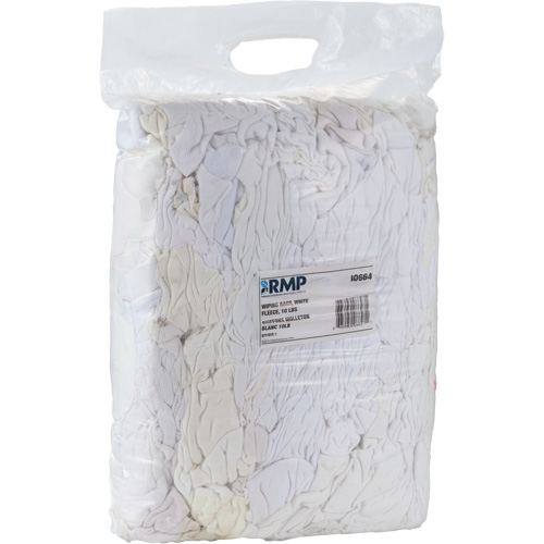 Wiper Rags, Fleece, White, 10 lbs. Southpoint Industrial Supply