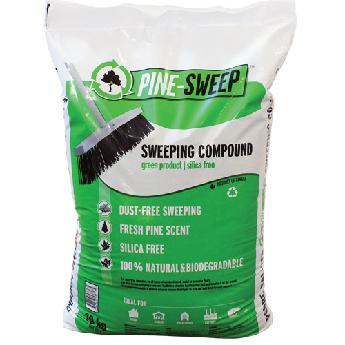 Pine Sweep Biodegradable Sweeping Compound, Bag, 44 lbs. (20 kg) Southpoint Industrial Supply