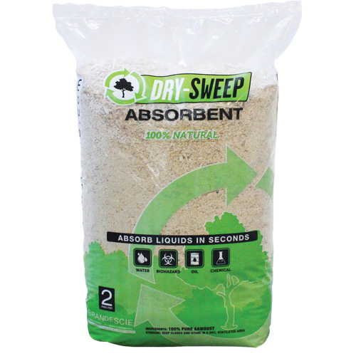 Dry Sweep Biodegradable Natural Absorbent, Bag, 22 lbs. (10 kg) Southpoint Industrial Supply