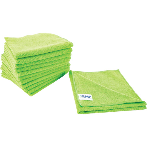 Dusting & Cleaning Cloth, Microfibre, Green Southpoint Industrial Supply