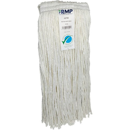 T&ecirc;te de vadrouille &eacute;troite &agrave; 4 plis, Rayonne, 12 oz, Style Coup&eacute; Southpoint Industrial Supply
