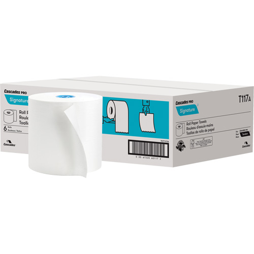 PRO Signature&reg; Compostable Textured Hand Roll Paper Towel, 1 Ply, Standard, 1000' L Southpoint Industrial Supply