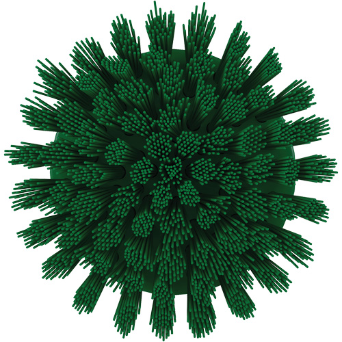 Brosse ronde HyDrive pour perceuse, Soies Tr&egrave;s ferme, Longueur de 3-1/10", Vert Southpoint Industrial Supply