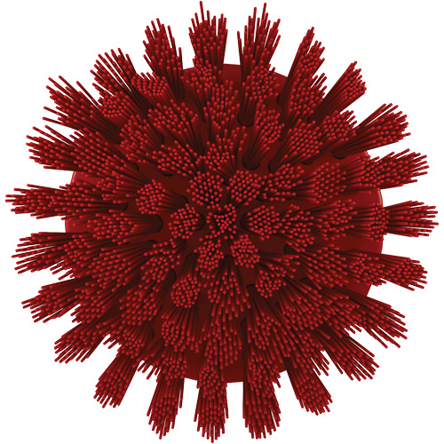 Brosse ronde HyDrive pour perceuse, Soies Tr&egrave;s ferme, Longueur de 3-1/10", Rouge Southpoint Industrial Supply