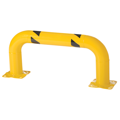Garde-corps &agrave; profil bas pour rayonnages, 3' la x 1,4' h, Jaune Southpoint Industrial Supply
