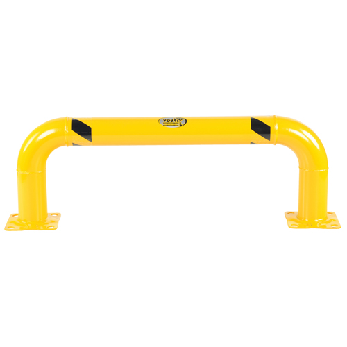 Garde-corps &agrave; profil bas pour rayonnages, 4' la x 1,4' h, Jaune Southpoint Industrial Supply