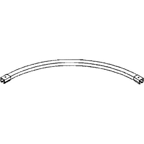 90° Curved Curtain Partition Track with Splicers, 3' L Southpoint Industrial Supply