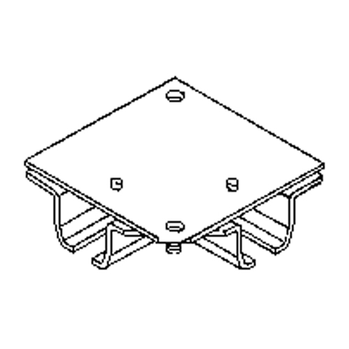 Ceiling Mount Curtain Partition 90° Corner Connector Southpoint Industrial Supply