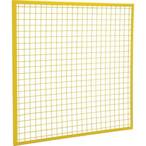 Composantes pour partitions & cloisons grillag&eacute;es - Panneaux, 4' h x 4' la, Jaune Southpoint Industrial Supply