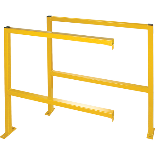 Perimeter Guards - Tubular Style, 48" W x 49-1/2" H, Yellow Southpoint Industrial Supply