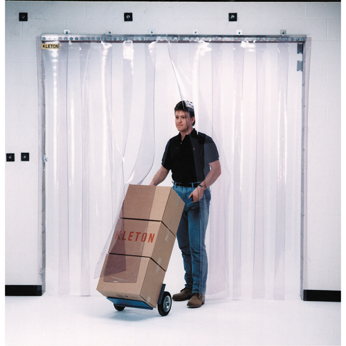 Strip Curtain Doors, 4' x 7' Door Opening, 8" Strip Width, 0.080" Strip Thickness Southpoint Industrial Supply