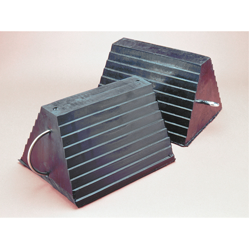 Wheel Chock, 9" x 8" x 6", Black Southpoint Industrial Supply