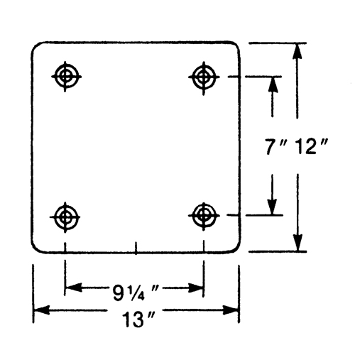 Butoirs de quai en caoutchouc moul&eacute;s, Caoutchouc, 13" la x 4" p x 12" h Southpoint Industrial Supply