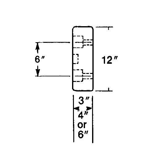 Butoirs de quai en caoutchouc moul&eacute;s, Caoutchouc, 30" la x 4" p x 10" h Southpoint Industrial Supply