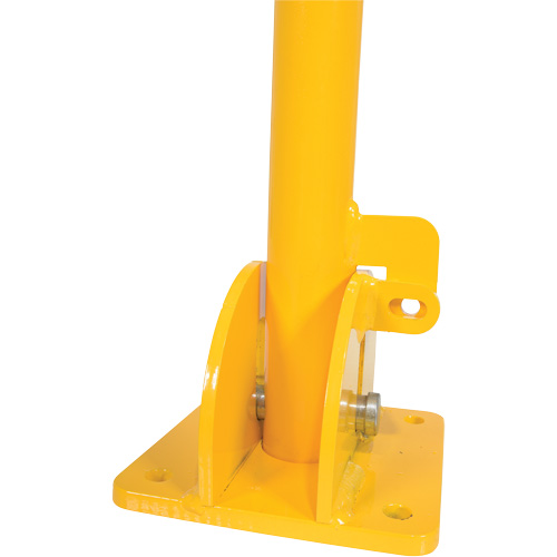 Fold-Down Bollards, Steel, 42" H x 1-3/4" W, Yellow Southpoint Industrial Supply
