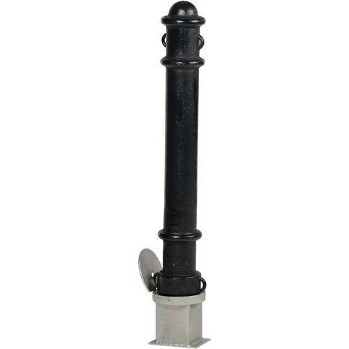 Bornes d&eacute;coratives amovibles, Acier, 40" h x 4-1/2" la, Noir Southpoint Industrial Supply