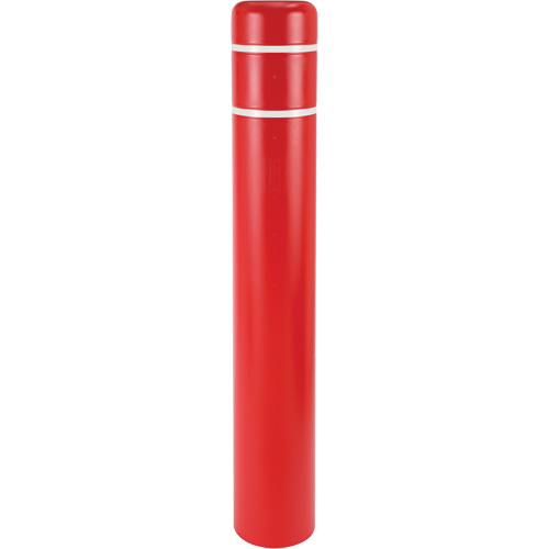 Polyethylene Bollard Covers, 4-1/2" Dia. x 52" L, Red Southpoint Industrial Supply