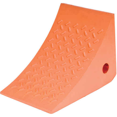 Wheel Chocks, Urethane, Orange, 8" W x 11" D x 8" H Southpoint Industrial Supply