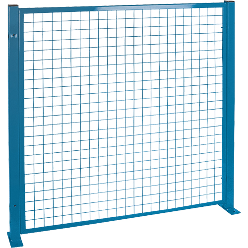 Perimeter Guards - Mesh Style, 4' H x 4' W, Blue Southpoint Industrial Supply