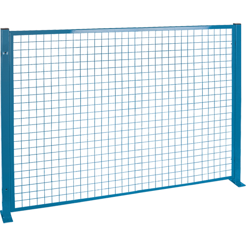 Perimeter Guards - Mesh Style, 4' H x 8' W, Blue Southpoint Industrial Supply