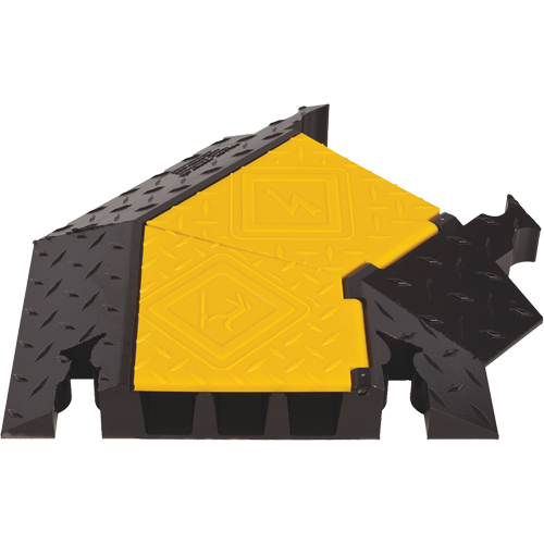 Yellow Jacket&reg; 3-Channel Heavy Duty Cable Protector - Right Turn Southpoint Industrial Supply