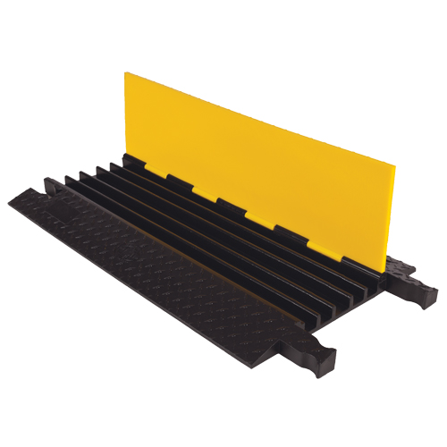 Yellow Jacket&reg; Heavy Duty Cable Protector, 5 Channels, 36" L x 19.75" W x 1.875" H Southpoint Industrial Supply