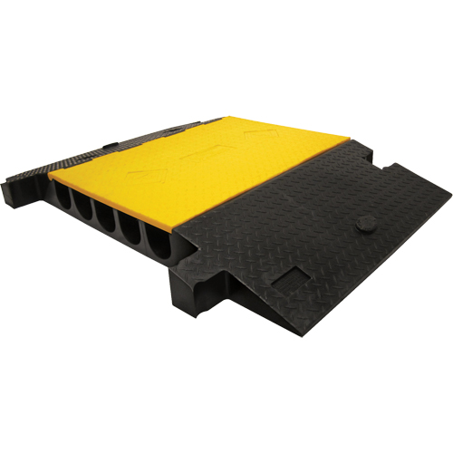 Yellow Jacket&reg; Heavy Duty Cable Protector, 5 Channels, 35.75" L x 57.25" W x 5.125" H Southpoint Industrial Supply