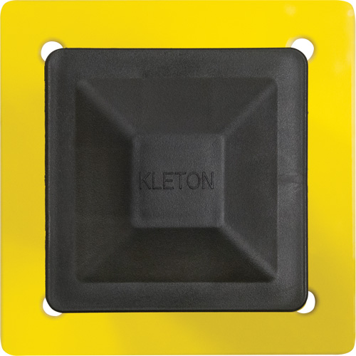 Poteau pour barri&egrave;re de s&eacute;curit&eacute;, Acier, 5" lo x 17" h, Jaune s&eacute;curit&eacute; OSHA Southpoint Industrial Supply