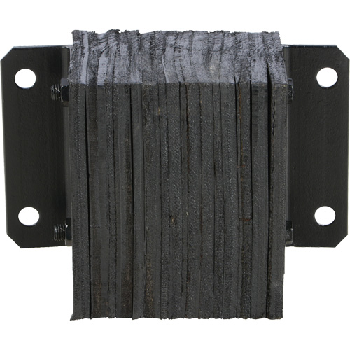 Laminated Dock Bumper, Horizontal, Rubber, 12" W x 6" D x 10" H Southpoint Industrial Supply