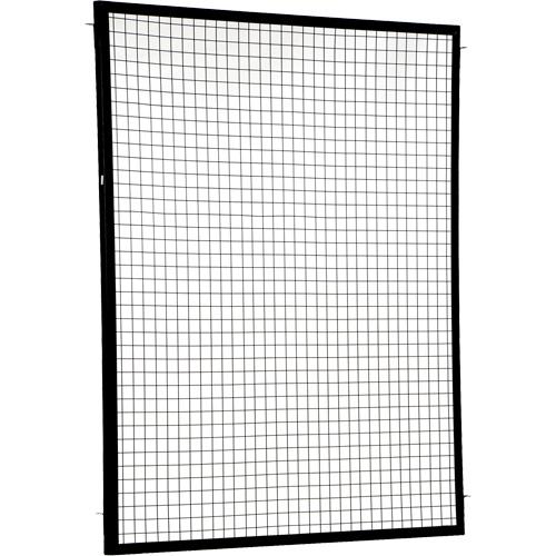 Adjustable Perimeter Guard Panel, 6' H x 5' W, Black Southpoint Industrial Supply