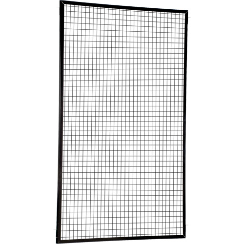 Adjustable Perimeter Guard Panel, 8' H x 5' W, Black Southpoint Industrial Supply
