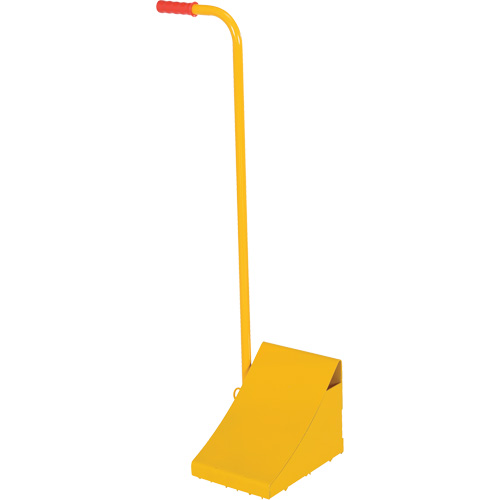 Ergo Handle Wheel Chock, Steel, Yellow, 8" W x 10-3/4" D x 9-1/8" H Southpoint Industrial Supply