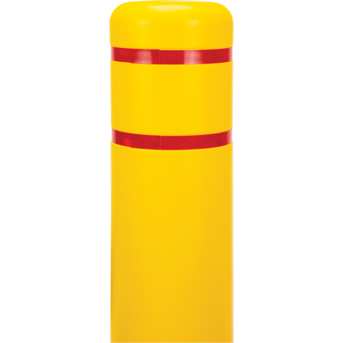 Capuchon en poly&eacute;thyl&egrave;ne pour borne de protection, 6-5/8" dia. x 52" l, Rouge/Jaune Southpoint Industrial Supply