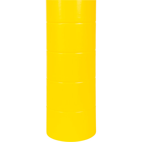 Capuchon en poly&eacute;thyl&egrave;ne pour borne de protection, 6-5/8" dia. x 60" l, Rouge/Jaune Southpoint Industrial Supply