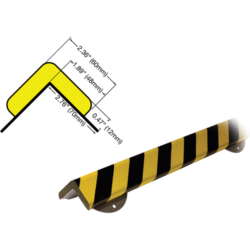 Trousse de protection murale avec butoir de protection de coin mod&egrave;le WPK H+ 1M Southpoint Industrial Supply