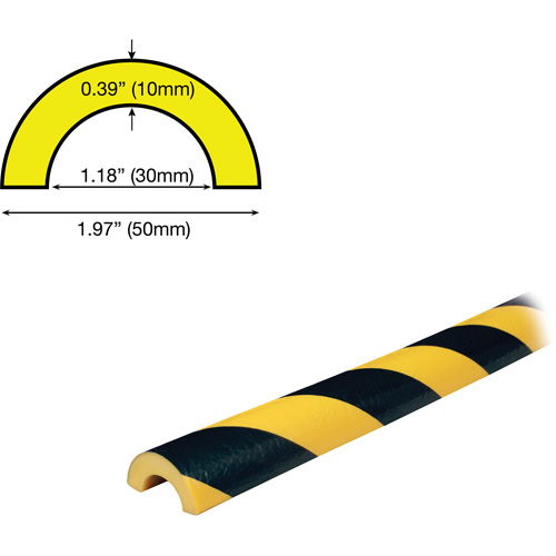 Butoir de protection de tuyau mod&egrave;le R30 5M, Longueur 2' (0,6096 m) Southpoint Industrial Supply
