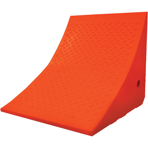 Cale-roue pour &eacute;quipement lourd de 70 tonnes, Ur&eacute;thane, Orange Southpoint Industrial Supply