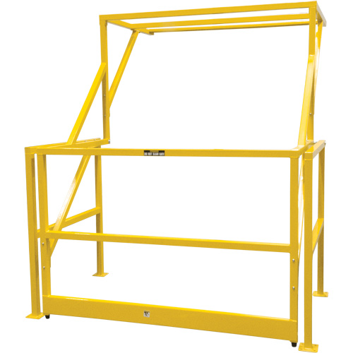 Barri&egrave;re de s&eacute;curit&eacute; pour mezzanine, 70" lo x 77" ha, 78" &eacute;lev&eacute;e, Jaune Southpoint Industrial Supply