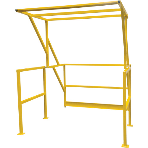 Barri&egrave;re de s&eacute;curit&eacute; pour mezzanine, 70" lo x 77" ha, 78" &eacute;lev&eacute;e, Jaune Southpoint Industrial Supply