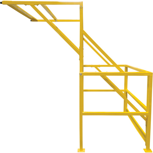 Barri&egrave;re de s&eacute;curit&eacute; pour mezzanine, 70" lo x 77" ha, 78" &eacute;lev&eacute;e, Jaune Southpoint Industrial Supply