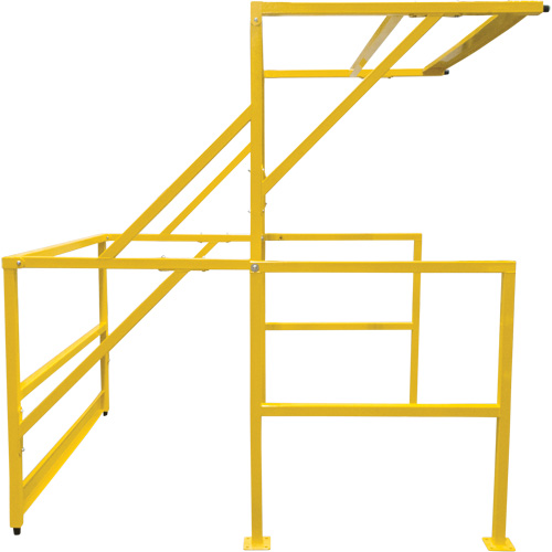 Barri&egrave;re de s&eacute;curit&eacute; pour mezzanine, 70" lo x 77" ha, 78" &eacute;lev&eacute;e, Jaune Southpoint Industrial Supply