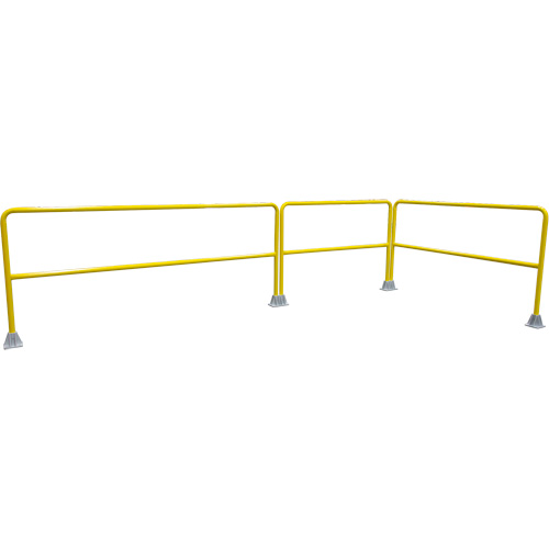 Garde-corps pour barri&egrave;re de s&eacute;curit&eacute;, Acier, 36" lo x 42" h, Jaune Southpoint Industrial Supply