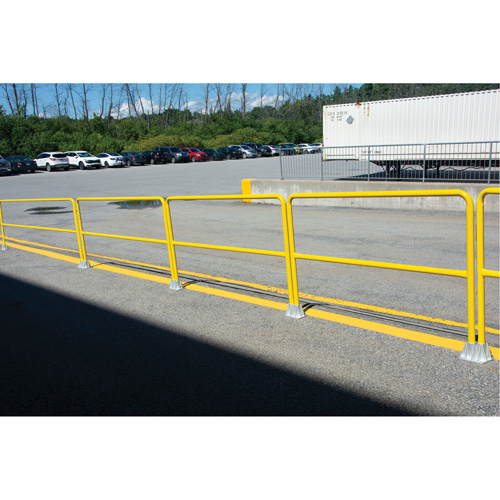 Garde-corps pour barri&egrave;re de s&eacute;curit&eacute;, Acier, 36" lo x 42" h, Jaune Southpoint Industrial Supply