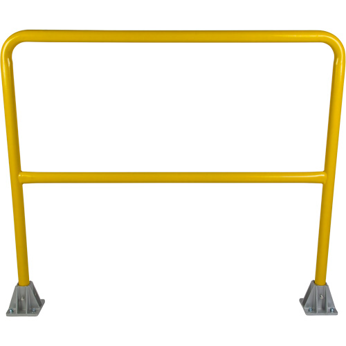 Safety Gate Railing, Steel, 48" L x 42" H, Yellow Southpoint Industrial Supply