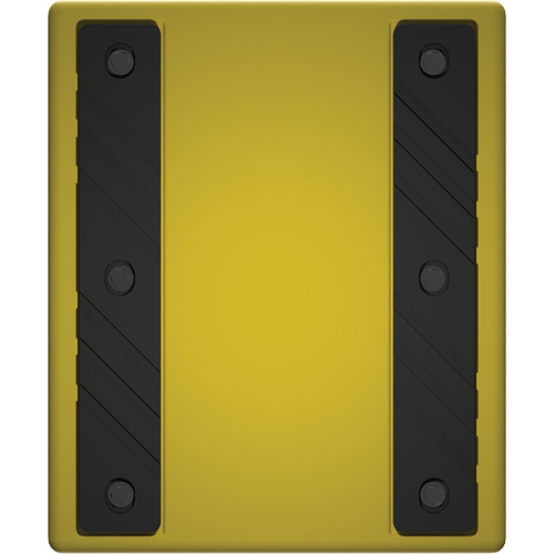Checkers Safety Heavy-Duty Ultra Class Mining Wheel Chock without Bracket, HDPE, Yellow, 14-1/2" W x 17-1/2" D x 16" H Southpoint Industrial Supply