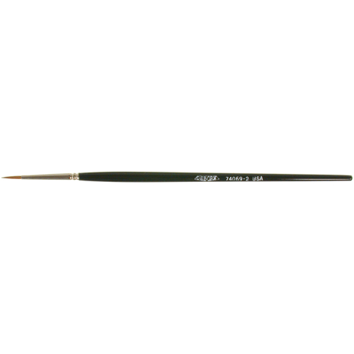 Artist Paint Brush, 3/32" Brush Width, Red Sable, Wood Handle Southpoint Industrial Supply